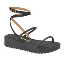 Vizzano Women's Rhinestone Lace-Up Sandal 6492305 - màu đen - Xem 2