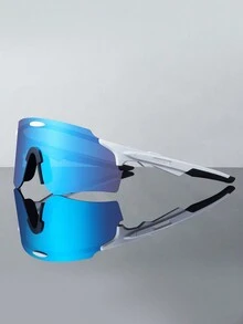 男士时尚眼镜无框炫彩镀膜镜片节日聚会装饰眼镜脸部展示小潮流时尚街拍配饰女士时尚眼镜 - 多色 - 查看 4