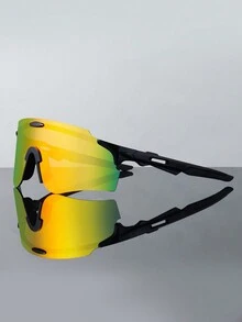 男士时尚眼镜无框炫彩镀膜镜片节日聚会装饰眼镜脸部展示小潮流时尚街拍配饰女士时尚眼镜 - 多色 - 查看 3