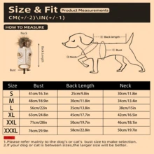 1 Áo khoác ấm cho chó có mũ trùm đầu, lót nhiệt, túi và khóa kéo cho mùa thu và mùa đông - Màu be - Xem 2