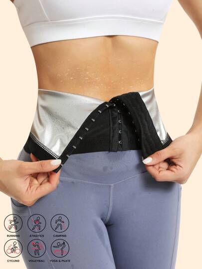 Sports Outdoor Waterproof PU Polyurethane Polyester Sport Corset For Women Shapewear Waist Trainer Corset Gym Accessories For Belly Slimming Girdles, Lumbar Girdles For Belly Slimming Corset