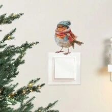 1pc Novelty Christmas Penguin, Bird, Santa Claus, Snowman Switch Sticker  Christmas Decor  Christmas Decorations Christmas Decoration Home Decor Room Decor - Multicolor - View 14