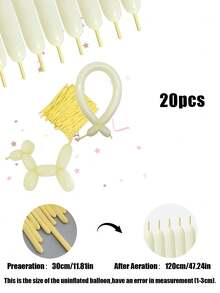 20 quả bóng bay ma thuật màu Macaron Latex, thích hợp cho trang trí tiệc cưới sinh nhật Halloween Giáng sinh - Nhiều màu - Xem 21