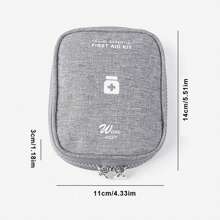 Bag Only 1pc Travel Portable Hand-Held First Aid Kit, Medicine Bag, Miscellaneous Items Sorting And Storage Bag, Home Outdoor Household, Car Mounted