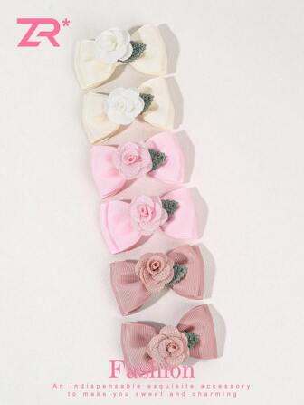 2pcs Camellia Hair Bow Clips For Women Girls,Beautiful Fabric Bow Hairpins Accessories For Daily Halloween Claw Clips Hair Slide Hair Barrettes