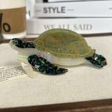 全新醋酸纤维海洋系列发夹 - 海豚、鲸鱼、水母超大发夹,装饰发饰发夹爪夹发夹发夹发夹发夹秋冬度假装女士 - 多色 - 查看 9