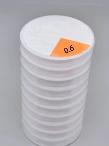 1桶0.5-1.0mm可選線程,耐用透明人造水晶彈性繩,適用於diy手鍊珠串