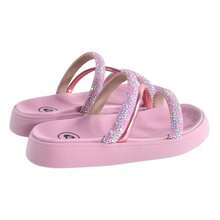 Women's Molekinha Papete Sandal - Hồng - Xem 4