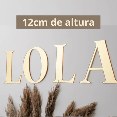 Letras para fachada, letras decorativas para comércio, letras para casa, prédio, residência, apartamento 12cm, sinal de identificação,  letras em acm, material para área externa dourada