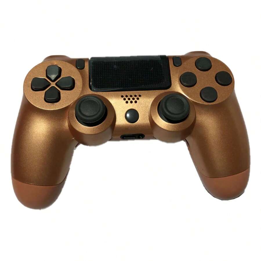 Wireless Controller Compatible with PS4,with Dual Vibration Game Joystick Remote - Bronce - Ver 1