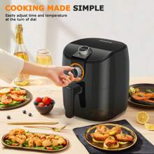 1pc 1500W 4L Air Fryer With Rapid Air Circulation, 30-Minute Timer, Knob Control, Adjustable Temperature, For Daily Cooking, Aigostar - EU F Type Plug(220-240V) - View 4