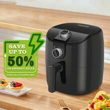 1pc 1500W 4L Air Fryer With Rapid Air Circulation, 30-Minute Timer, Knob Control, Adjustable Temperature, For Daily Cooking, Aigostar - EU F Type Plug(220-240V) - View 8