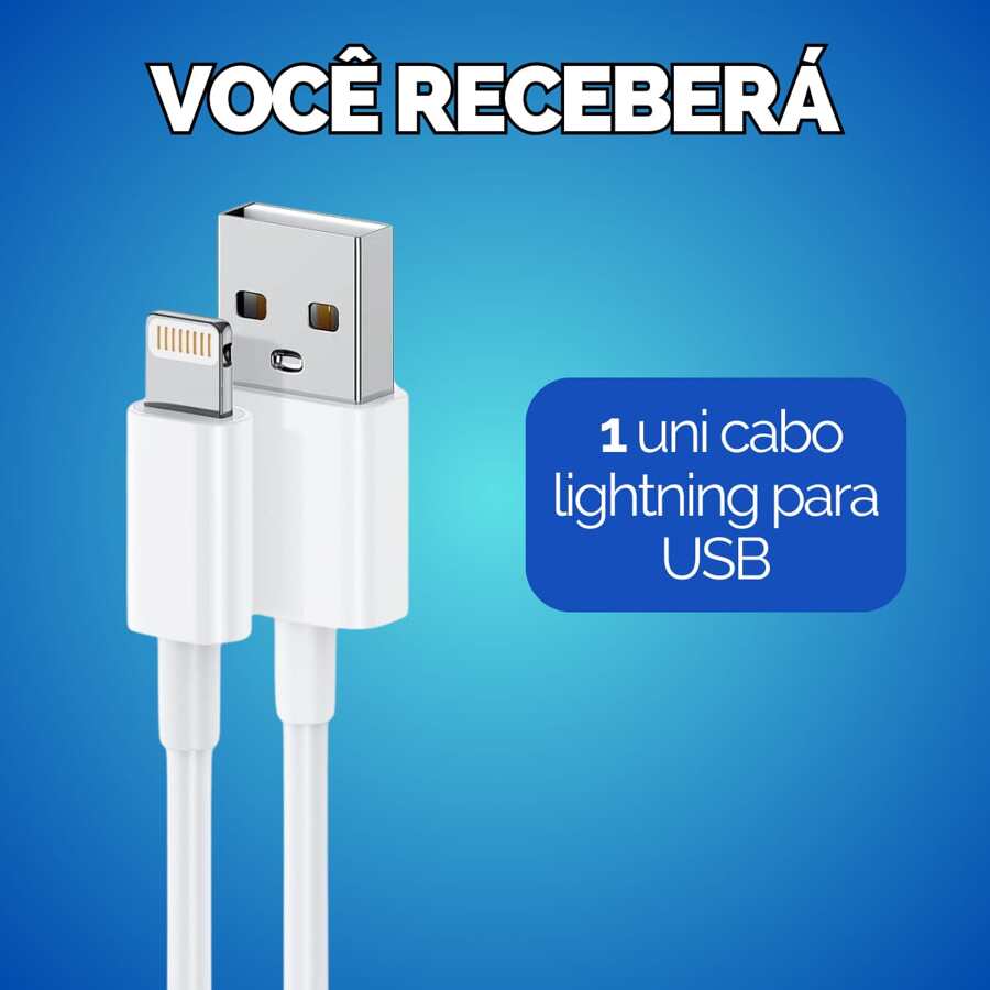 Kit 3 Charging Cables Compatible With IPhone - Choose Your Kit - 燈線 > USB - 查看 1