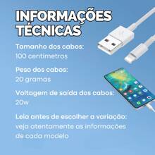 Kit 3 Charging Cables Compatible With IPhone - Choose Your Kit - 燈線 > USB - 查看 2