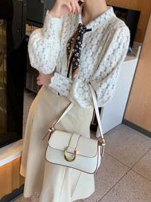 Fashion PU Leather Shoulder Bag, Underarm Bag, Women's Elegant Handbag & Purse