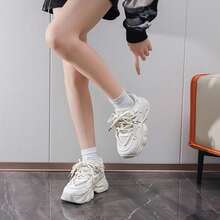 High Quality Casual Sports Shoes, Fashionable & Versatile Women Outdoor Sneakers - Beige - View 3
