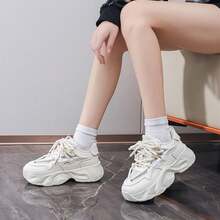 High Quality Casual Sports Shoes, Fashionable & Versatile Women Outdoor Sneakers - Beige - View 2