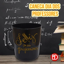 KIT 20 TEACHERS' DAY MUGS 400ML PLASTIC SOUVENIR SCHOOL GIFT - 黑色 - 查看 1