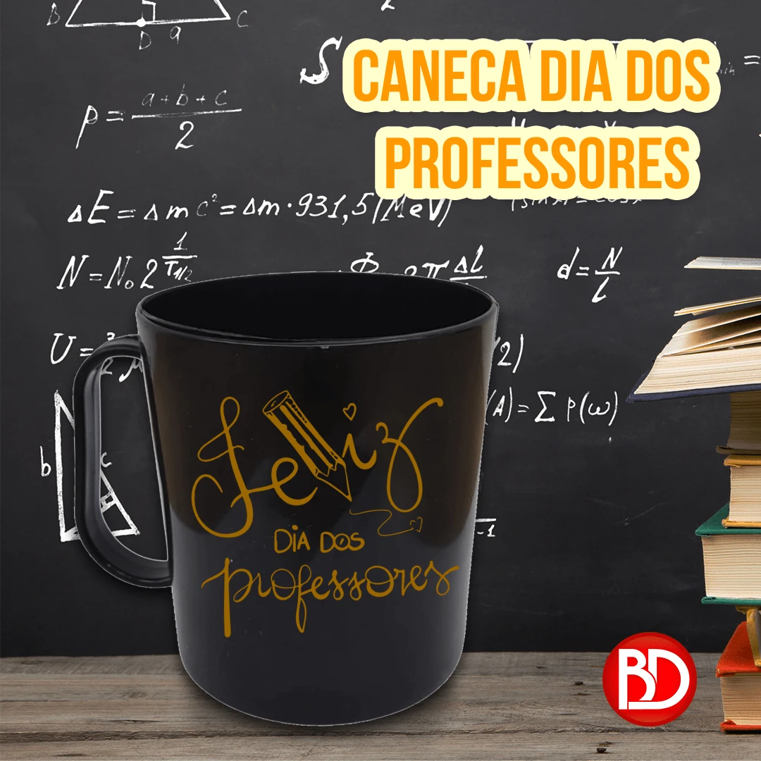 KIT 20 TEACHERS' DAY MUGS 400ML PLASTIC SOUVENIR SCHOOL GIFT - 黑色 - 查看 1