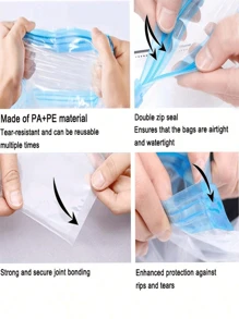 1/3/5pcs Compression Bags For Travel Travel Accessories Space Saver Bags No Vacuum Or Pump Needed Vacuum Storage Bags For Travel Essentials Travel And Home Packing Organizers (Blue) Clothes Storage Clothes Organizer Travel Organizer Bag Set Travel Storage Bag Set Packaging Bag Back To School School Bag Travel Essentials Travel Organizer For Beach Summer Vacation Travel Must Haves Vacation Holiday School Accessories Supplies Stuff Back To School Supplies