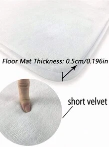 1 Stück großer rechteckiger Halloween Kürbis Geist rutschfester Polyester Bodenmatte - Schmutzabweisend, waschbar, maschinell hergestellt - für Wäsche, Bad, Eingang, Flur, Gothic Dekor, ästhetische Kunstbedarf, Vintage Halloween Dekor, Party Geschenke - Verschiedenfarbig - Übersicht 6