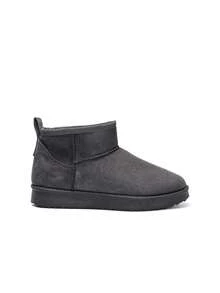 Comfortable Thermal Lined Ankle Snow Boots For Winter Daily Wear - Grey - View 2