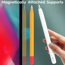 FCV Etui silikonowe 6 kolorów kompatybilne z Apple Pencil (USB-C) 2023 Ultracienka osłona ochronna Kompatybilna z Apple Pencil 3 Rękaw antypoślizgowy Uchwyt TYLKO kompatybilny z Apple Pencil 3. USB C - Wielokolorowe - Zobacz 4