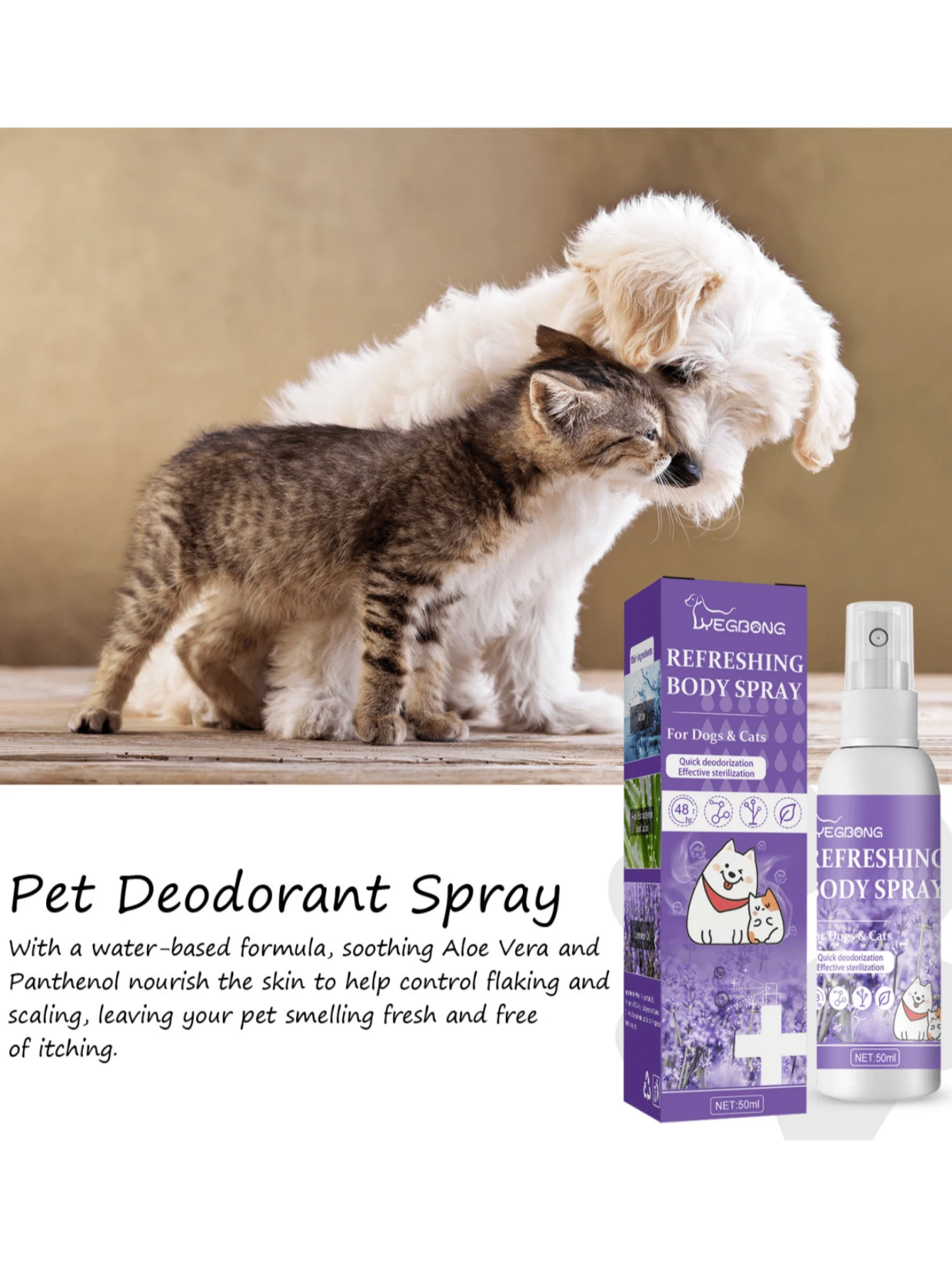 AIR FLOR | Profumatore per Ambienti Spray a Base Acquosa, Lavanda e Orchidea, 300 ml