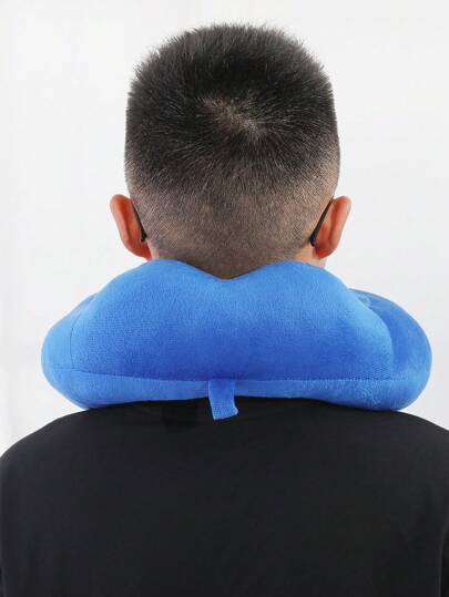 Travel Neck Pillow, Sleep Schattige Shaped Plush Warm Multifunctional Portable Kussen [Please Open Fluff The Be view 3