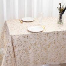 1pc/2pcs 28x120/197 Inches Gold Transparent Sheer Table Runner, Sparkly Wedding Table Runner, Boho Style Table Decor, Suitable For Birthday, Party, Wedding, Bride Shower, Holiday, Christmas, New Year Table Center Decoration, Multiple Colors Available - Solid Color - View 16