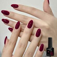 TARTU 1 件装 8ml 凝胶指甲油 6 色秋季亮片半永久性亮片指甲油可浸掉 UV 清漆美甲用于修指甲设计 Vernis 半永久性 Esmalte 酒红色勃艮第