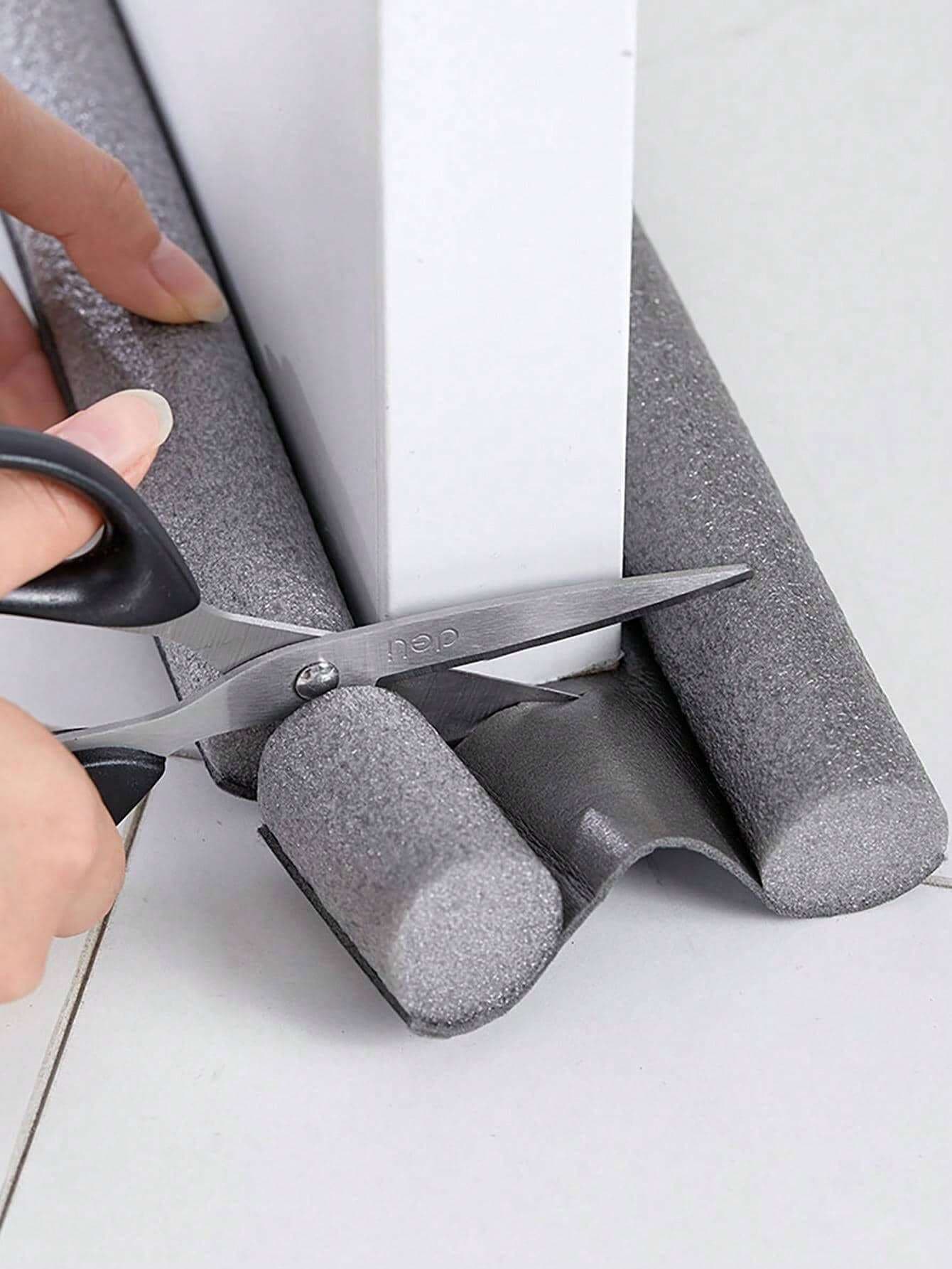 1 Miếng Dán Cửa, Miếng Dán Cửa Gia Dụng Và Miếng Dán Đáy Cửa, Miếng Dán Cạnh Khung Cửa Chống Gió, Miếng Dán Hạt Chống Va Chạm Không Tiếng Ồn, Miếng Dán Cách Âm, Chống Bụi, Chống Gió, Chống Muỗi Và Côn Trùng, Dễ Lắp Đặt, Không Dính Vào Sàn, Thiết Kế Hình Trụ Rắn Phục Hồi Nhanh Sau Khi Được Ép, Chất Liệu, Xốp EPR + Vải Không Dệt