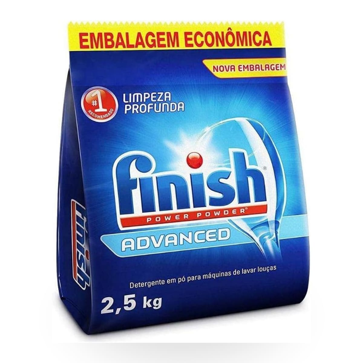 Bột rửa chén Finish 2.5kg Làm sạch sâu, Nhà bếp, Phòng tắm, Nhà, Nhà cung cấp gia dụng - Màu xanh lam - Xem 1