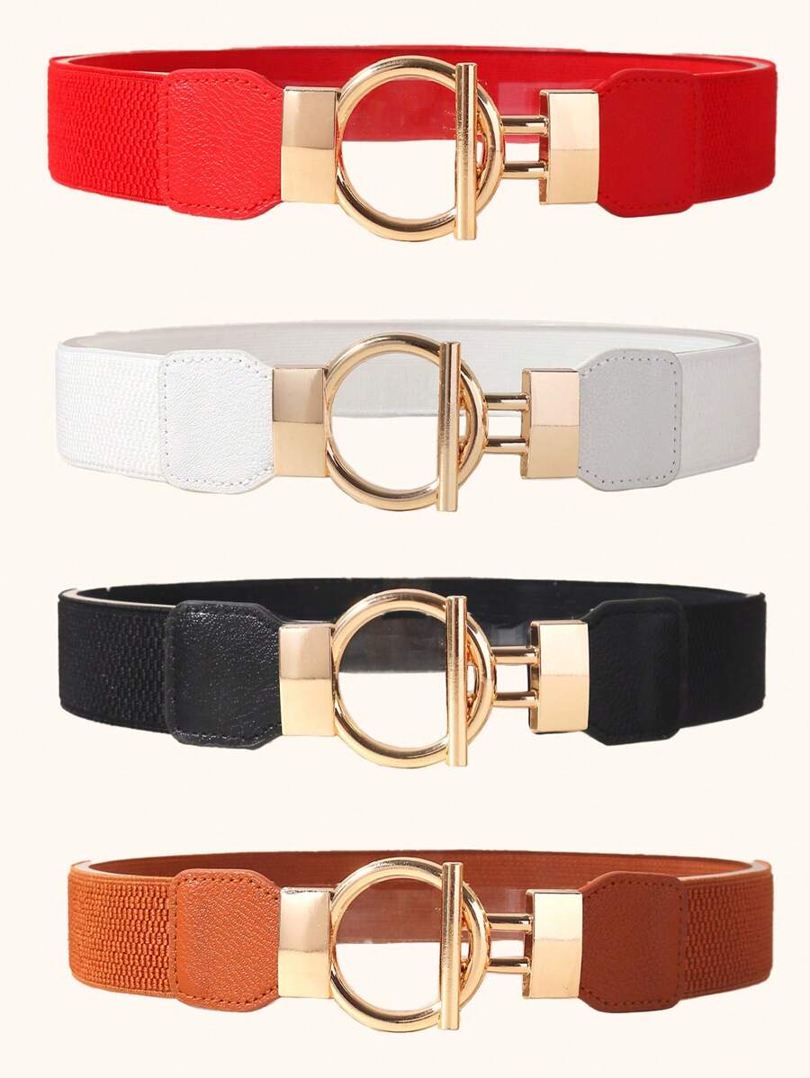 Women's Elastic Waist Belt - Multicolor - View 1