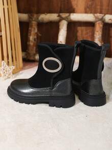 Botas de princesa para exterior de moda, cálidas, antideslizantes y durables con forro de piel, diseño de gancho y bucle de fácil uso, versátiles y últimas novedades