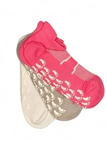 Kit 3 Pairs Of Women's Sports Socks Non-Slip Sock - 彩色 - 查看 2