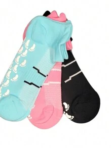 Kit 3 Pairs Of Women's Sports Socks Non-Slip Sock - 彩色 - 查看 4