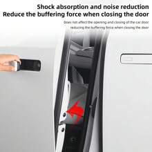 2/4 miếng bảo vệ khóa cửa xe bằng cao su mềm chống va chạm, giảm xóc, chống ồn, chống thấm nước, chống bụi, chống gỉ - Một cỡ - Xem 4