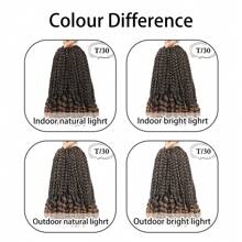 10 Inch Synthetic Box Braids Curly Ends Crochet Hair Short Box Braids Hair Extensions For Women Daily Use 15 Strands/Pack