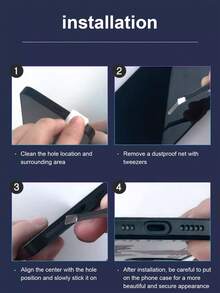 Compatible With Iphone Dust Plugs, Speakers, Dust Nets, Speaker Dust Stickers - Multicolor - View 4