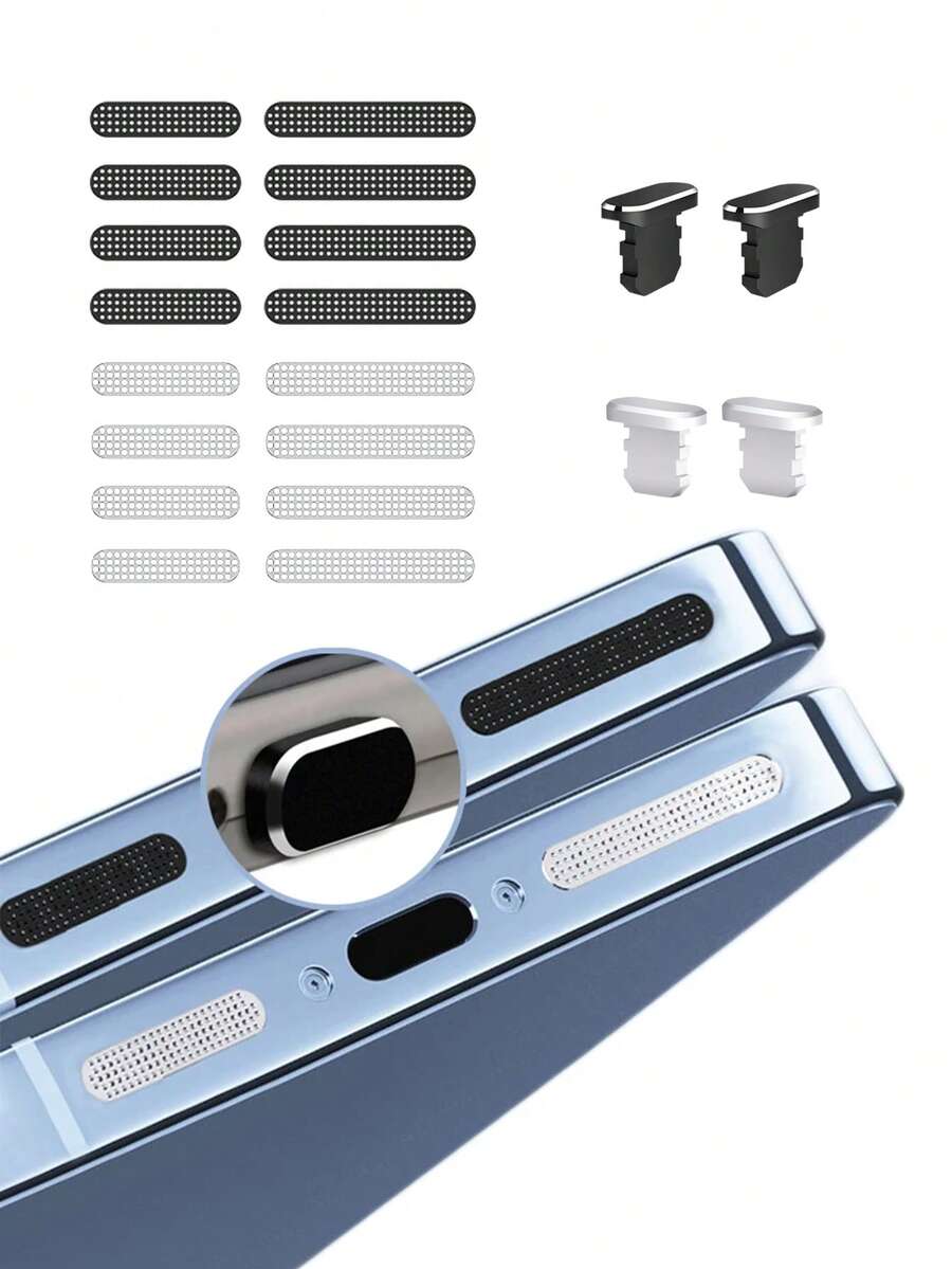 Compatible With Iphone Dust Plugs, Speakers, Dust Nets, Speaker Dust Stickers - Multicolor - View 1