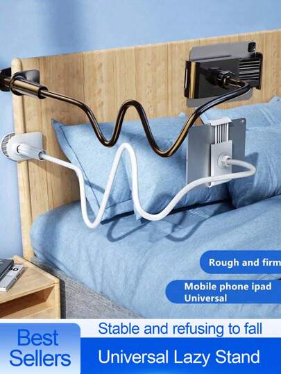 Suporte giratório 360° para tablet e celular, base espiral, suporte flexível, suporte flexível para celular e tablet, suporte flexível para cama, compatível com iPhone, Android, presente de aniversário, família e amigos, rotação de 360 graus, suporte flexível para cama, rotação de 360°