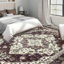 Christmas Gift Modern Rugs Multi Size Indoor Vintage Non-Slip Rugs, Living Room Bedroom Washable Rugs, Living Room Bedroom Office Rugs - 酒紅色 - 查看 5