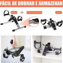 MINI EXERCISE BIKE WITH CYCLE ERGOMETER DISPLAY FOR PHYSIOTHERAPY AND FUNCTIONAL TRAINING - Black - View 3