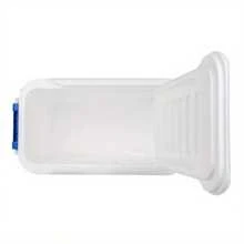 38 QT. Enfriador de hielo con ruedas y carcasa rígida, azul