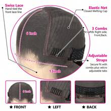 Wigs Human Hair 180% Deep Wave 13x6 Lace Front Wigs Brazilian Human Hair Transparent Lace Frontal Human Hair Wigs For Women Human Hair Wigs Human Hair Pre Plucked With Baby Hair Natural Color - 黑色 - 查看 7