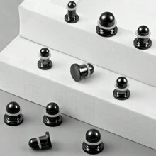 2PCS Hypoallergenic 18G-00g Comfy Dead Stretching Plugs In 0.5mm Increments Saddle Plugs With Rubber Rings 316 Stainless Steel Crazy Ear Gauges Body Piercing Jewelry - Round - View 8