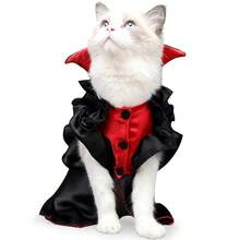 1pc - Pet Cat Halloween Costume, Cat Costume, Halloween Costume, Christmas Costume, Bat Trick Prop Decoration (Suitable For 3kg To 7.5kg) Halloween Halloween Costumes - Black - View 8