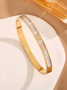 1pc/2pcs/3pcs Stainless Steel Bracelet For Men And Women Four Seasons Personalized Design Heart Zirconia Bracelet Jewelry Accessories Gifts,Jewelry Gold Jewelry Jewelry Women Bracelets Accessories Women Stainless Steel Jewelry Bracelets For Women Western Jewelry Four-Leaf Clover Bracelet, Titanium Steel, Not Easy To Fade, Stainless Steel Jewelry, Gold Bracelet, Love Bracelet, Transfer Bracelet