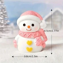 2pcs Snowman Resin Ornaments - Ideal For Christmas And Wedding Decorations, Love Theme Gardens & Terrariums, Outdoor,Christmas